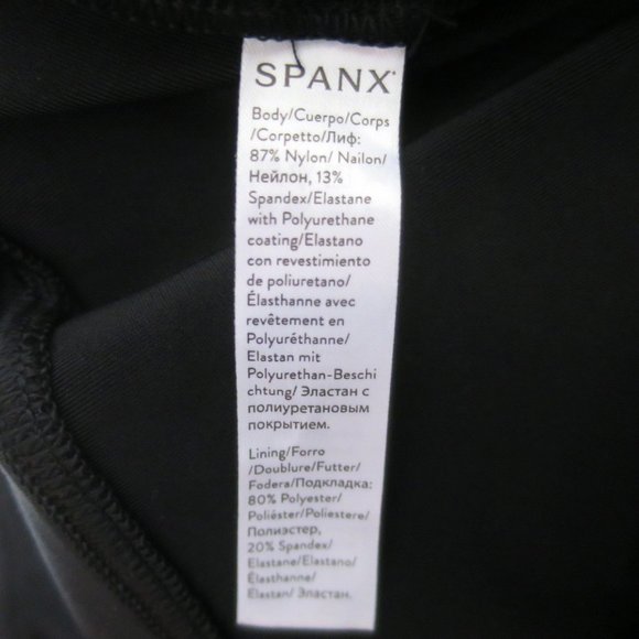 SPANX Faux Leather Leggings Black M - Picture 11 of 12